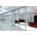 V1080 system factory directly sell latest room divider custom made aluminium frame tempered double glass partition wall